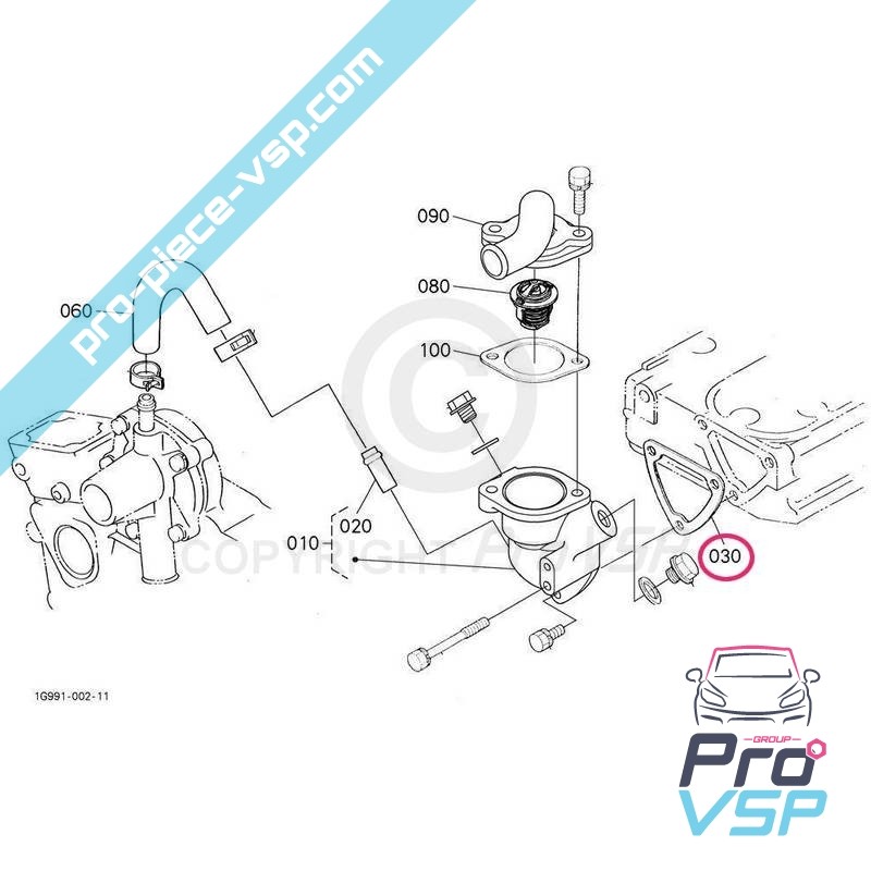 Thermostat flange gasket