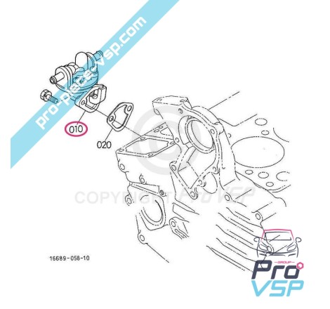 Bomba diesel adaptável para Aixam motor Kubota Z402 Z482