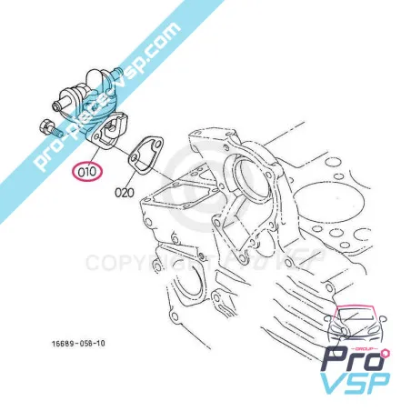 Pompa diesel adaptabilă pentru Aixam MOTOR Kubota Z402 Z482