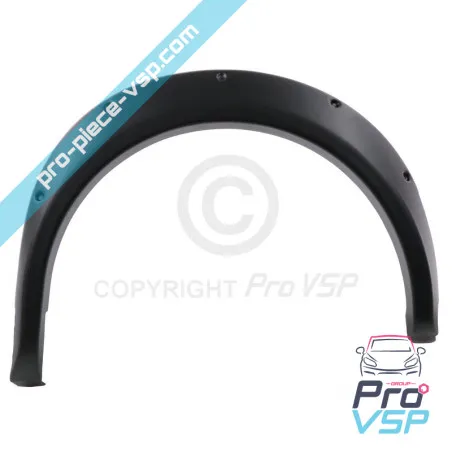 Extension d'aile avant droite adaptable en plastique ABS pour Aixam