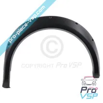 Front wing extension right adaptable plastic ABS for Aixam