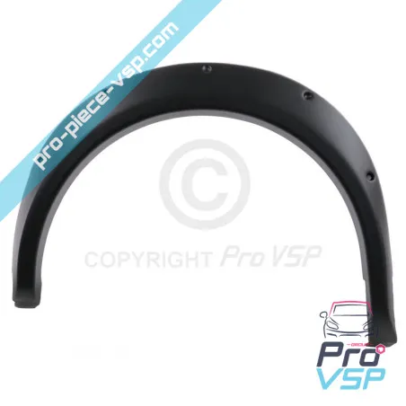 Front left wing extension adaptable ABS plastic for Aixam