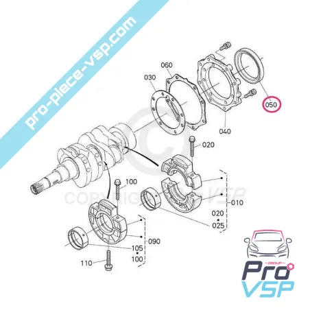 Spi Villeblack försegling för motor kubota z482