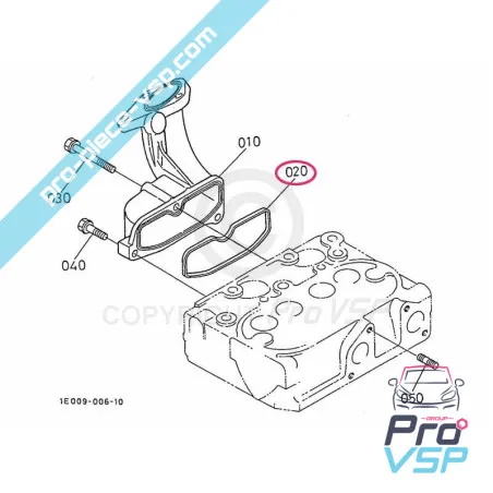 Engine intake manifold gasket kubota