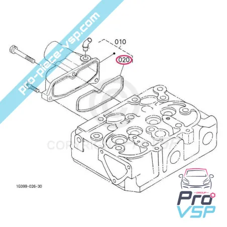 Engine intake manifold gasket kubota