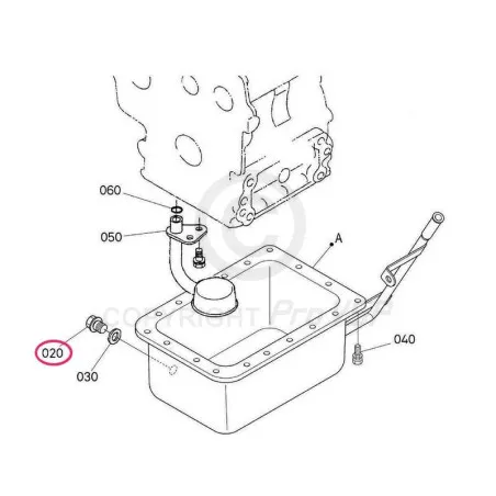Engine drain plug kubota