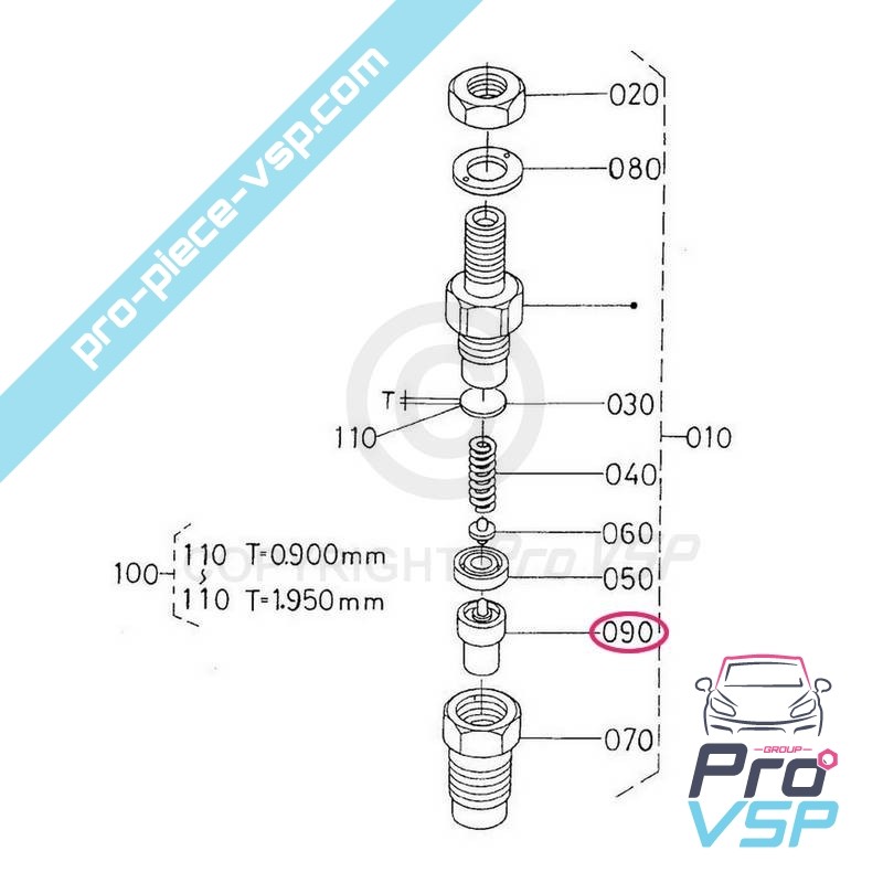 Nez d'injecteur origine