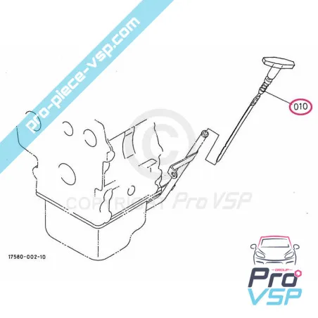 Engine oil gauge kubota