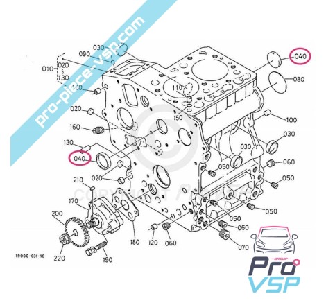 Pellet de jateamento kubota Diâmetro 28 mm