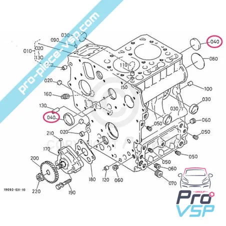 Pellet di sabbiatura kubota Diametro 28 mm