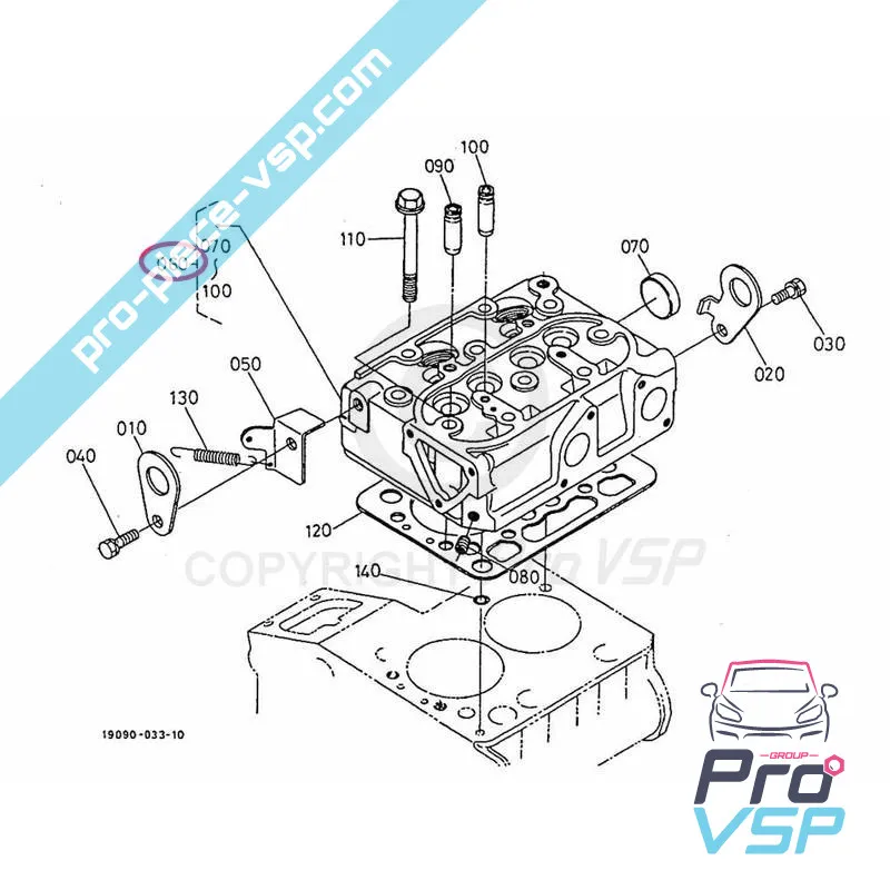 Cylinder head kubota