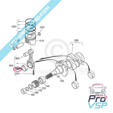 Conectarea pernei picioarelor kubota