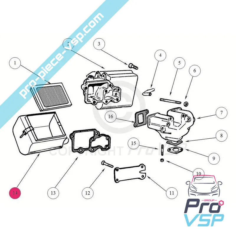 Lombardini Luftfilterabdeckung focs und progress