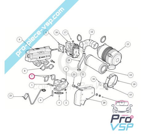 Exhaust manifold gasket