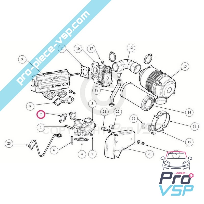 Exhaust manifold gasket