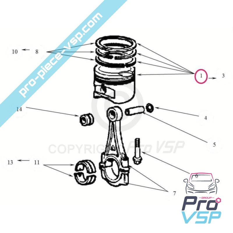 copy of Piston complet