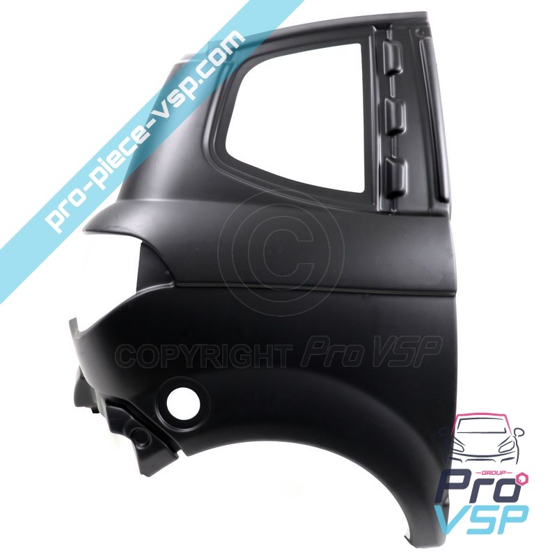 Right rear wing adaptable ABS plastic for Aixam City GTO (Auswahl Impulsion und Vision )