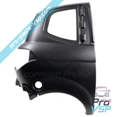 Right rear wing adaptable ABS plastic for Aixam City GTO (range Impulsion and Vision )