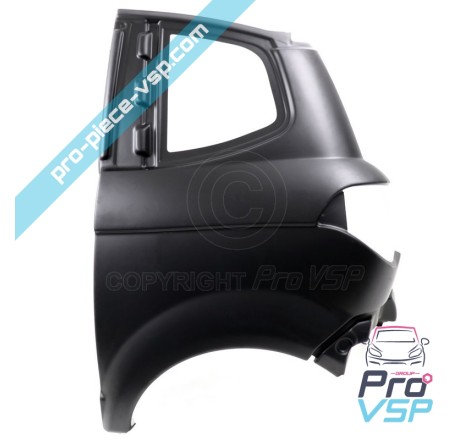 Left rear wing adaptable ABS plastic for Aixam City GTO (Auswahl Impulsion und Vision )