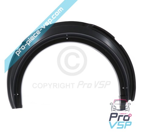 Front wheel passage left and rear right