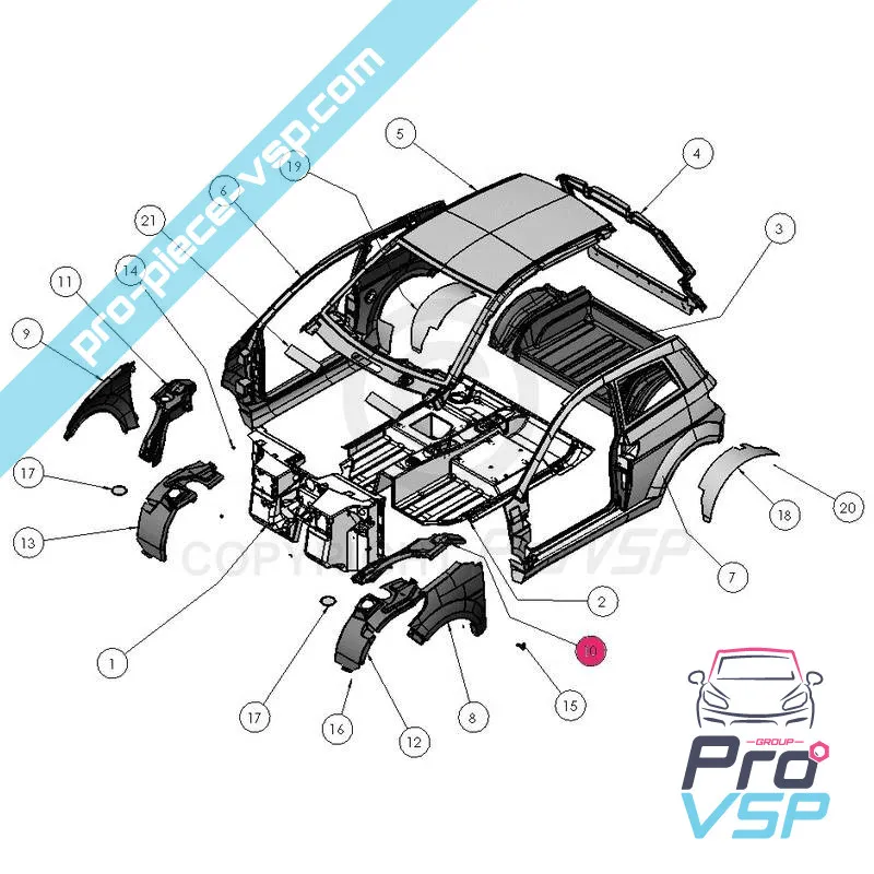 Front left wing play for Ligier ixo