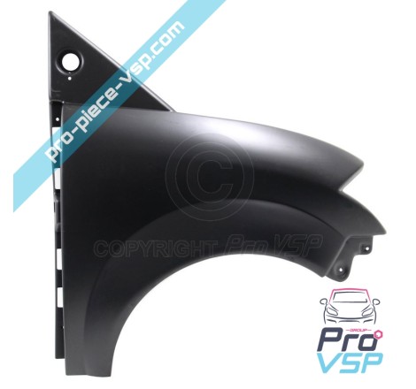 Abs plástico adaptável da asa dianteira direita para Microcar Mc1 Mc2