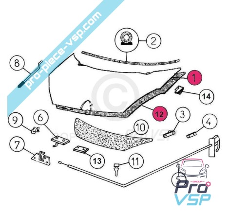 Capot adaptable en plastique ABS pour Aixam City Roadline Crossline Scouty