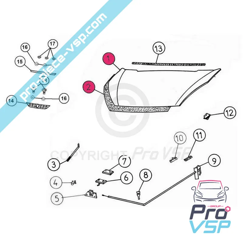 Coprire adattabile in ABS per Aixam (range Impulsion )