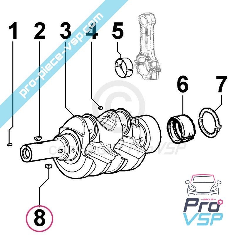 Oil pump key
