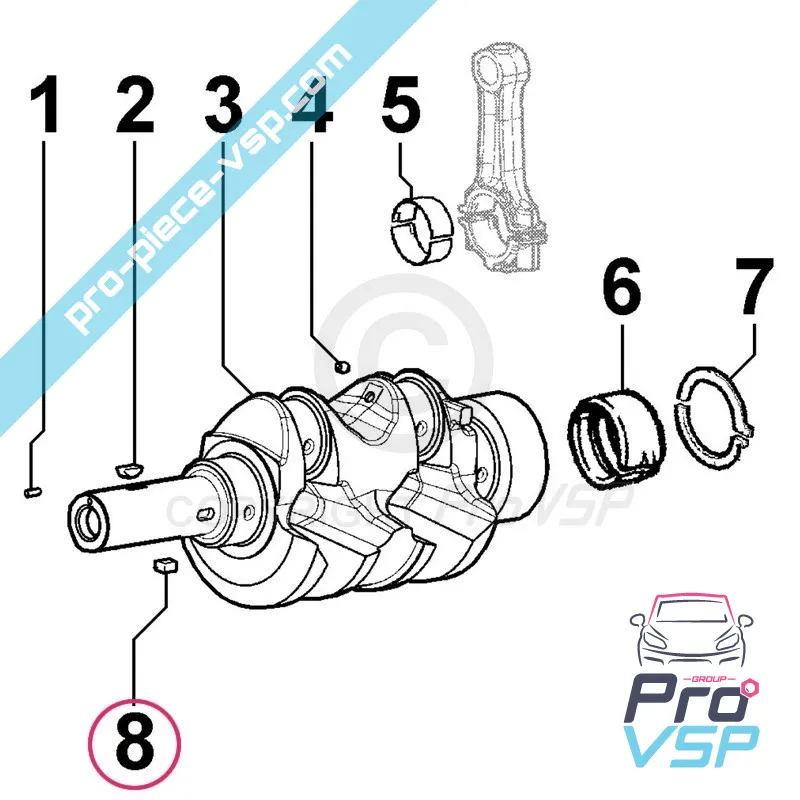 Oil pump key