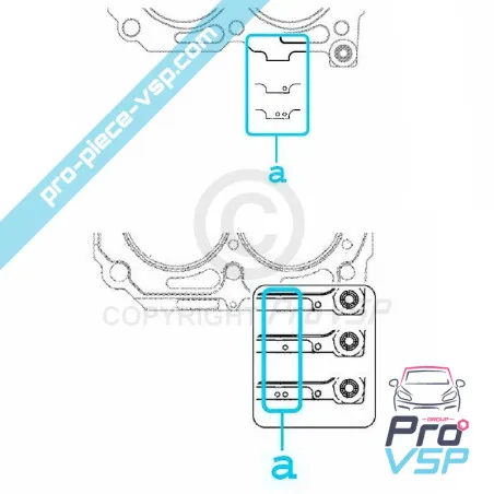 Origin cylinder head seal without notch