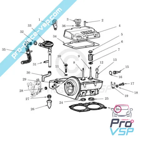 Cylinder head gasket Origin notch