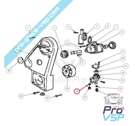Cap conjunto ou sensor de temperatura do motor Lombardini Focs, Progress