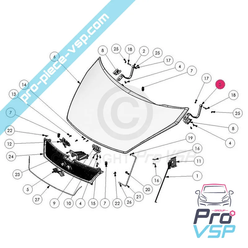 Cerniera a sinistra per Ligier xtoo 1 2 max
