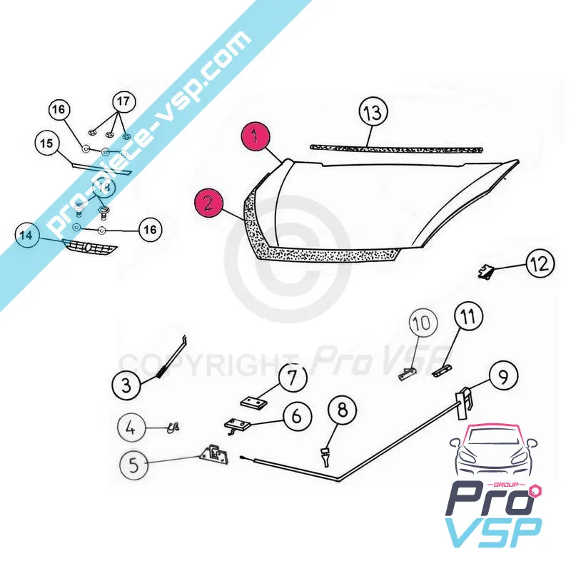 Capot aixam minauto et cross minauto