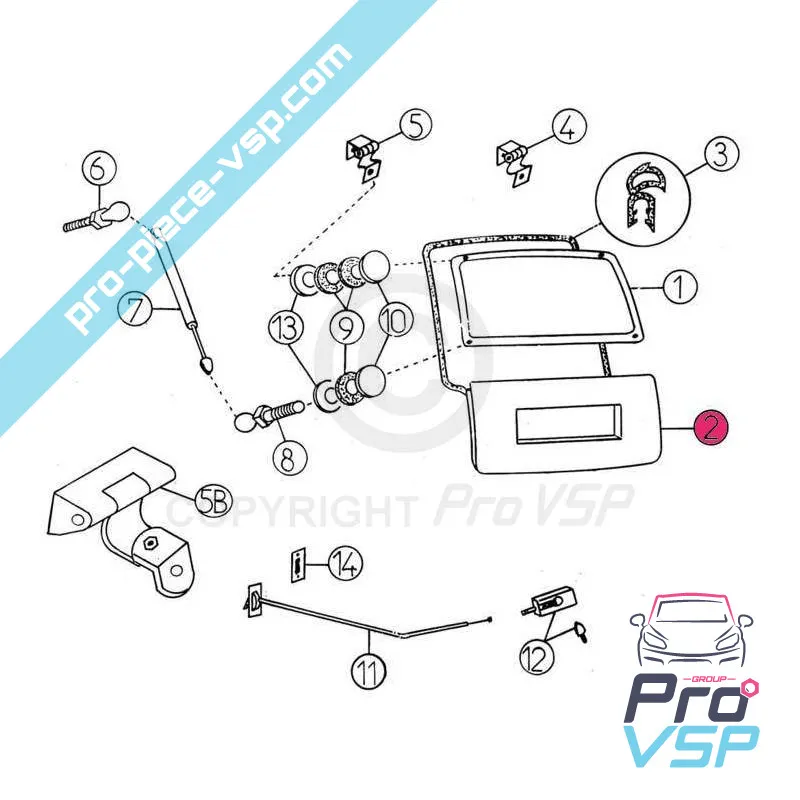 Adaptable hatchback panel ABS plastic for Aixam 400sl 500sl 400evo
