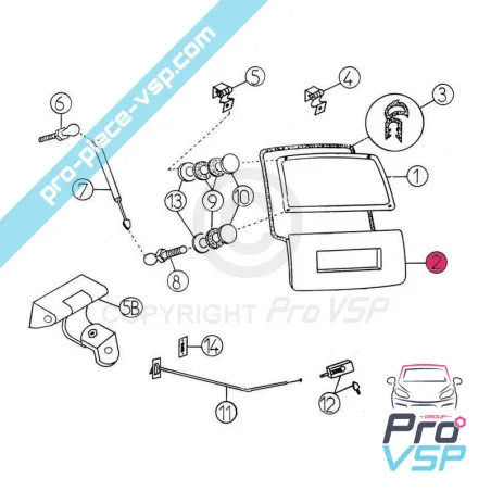 Panneau intérieur de hayon adaptable en plastique ABS pour Aixam 400sl 500sl 400evo