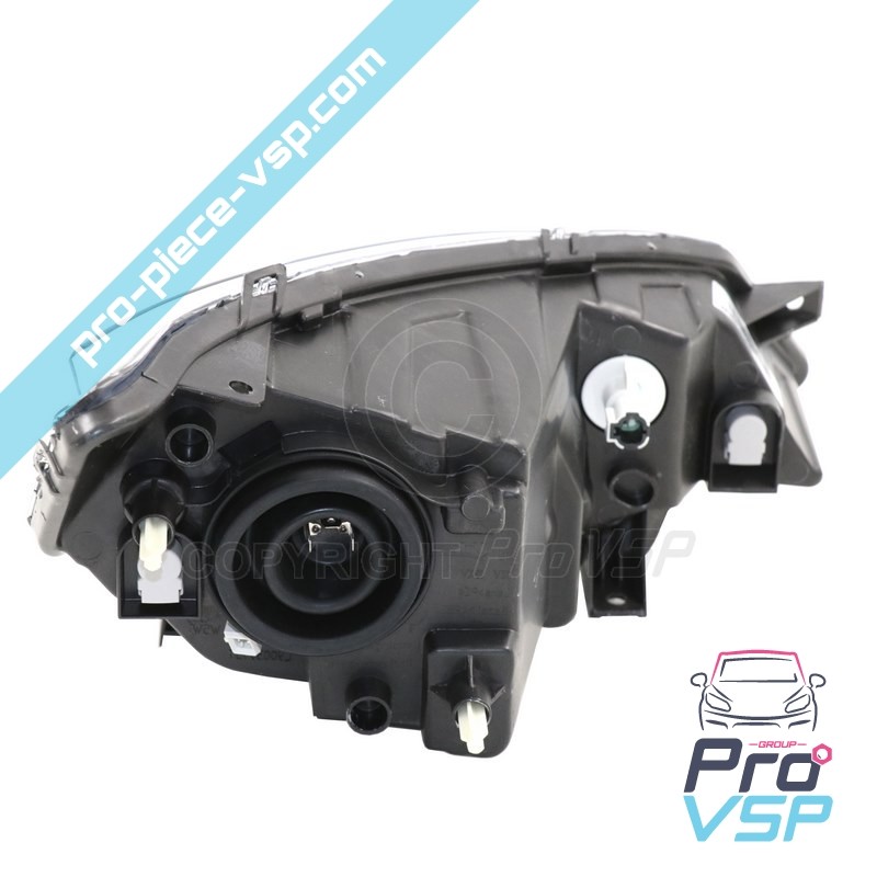 Left headlight (chrome bottom)