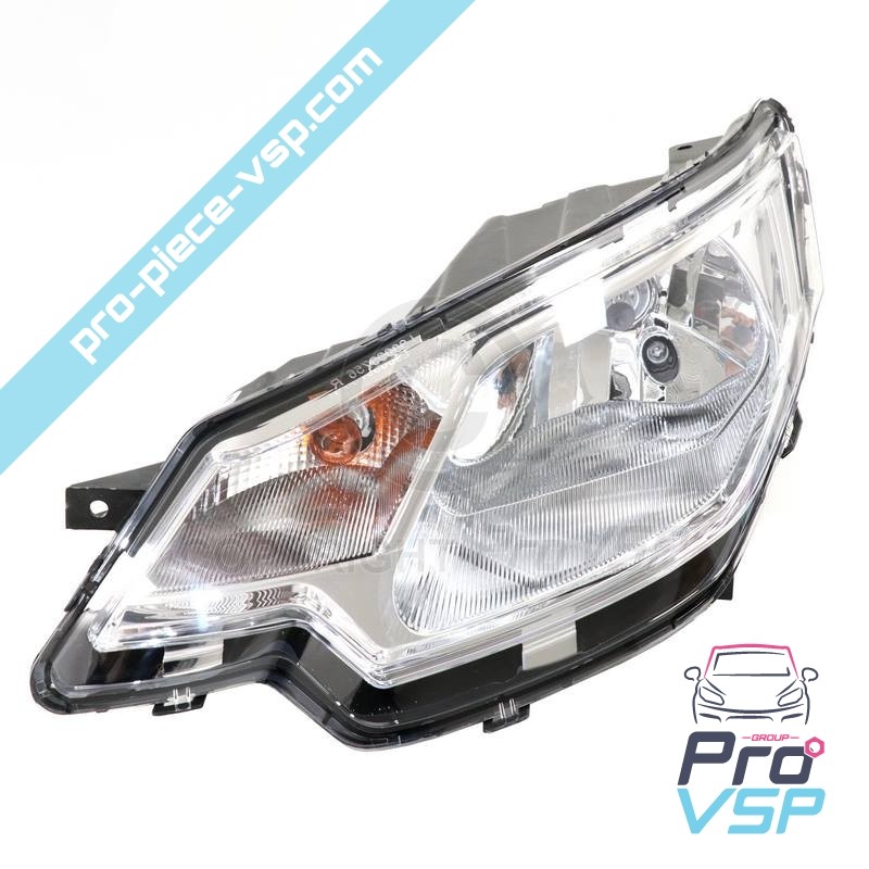 Left headlight (chrome bottom)