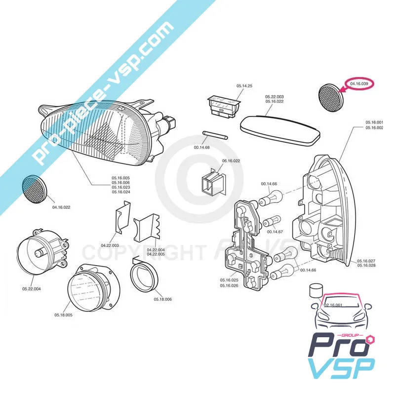 Cadadipter trasero rojo para chatenet media y barooder