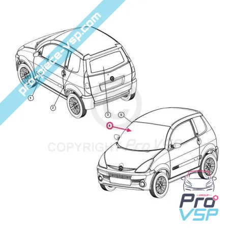 Adaptable windshield for Aixam