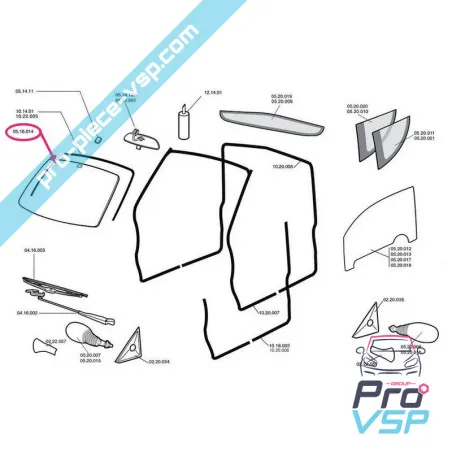 Adaptable windshield for Chatenet Media Barooder Speedino