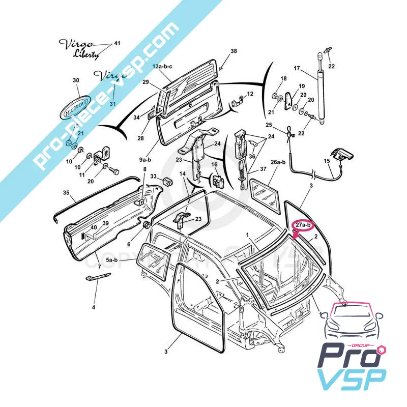 Parabrisas adaptable para Microcar Virgo