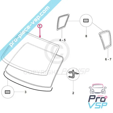 Adaptable windshield for Grecav Sonique