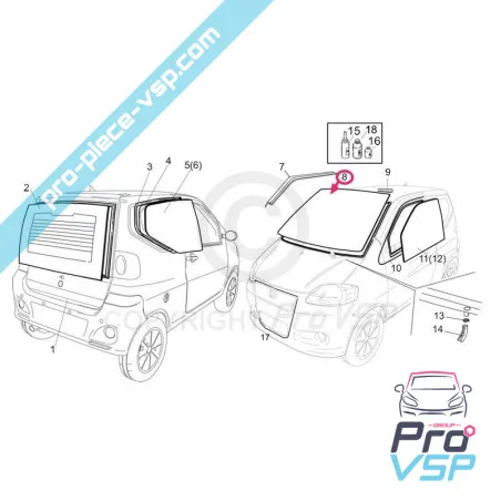 Pare brise pour Casalini Sulky M10 M110 M12 Pick-Up 12