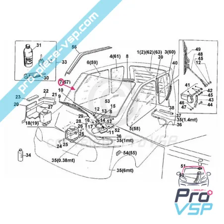 Windshield for casalini ydea