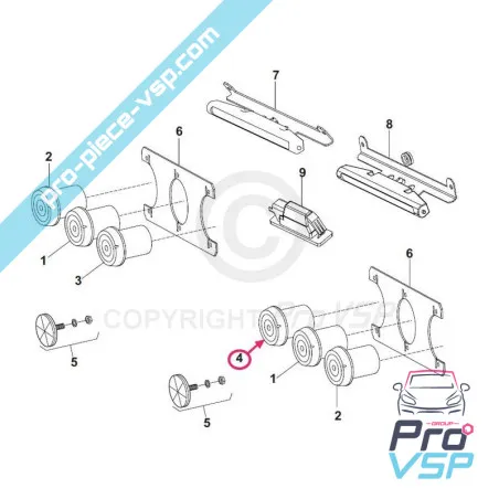 Feu de recul pour grecav eke sonique piaggio