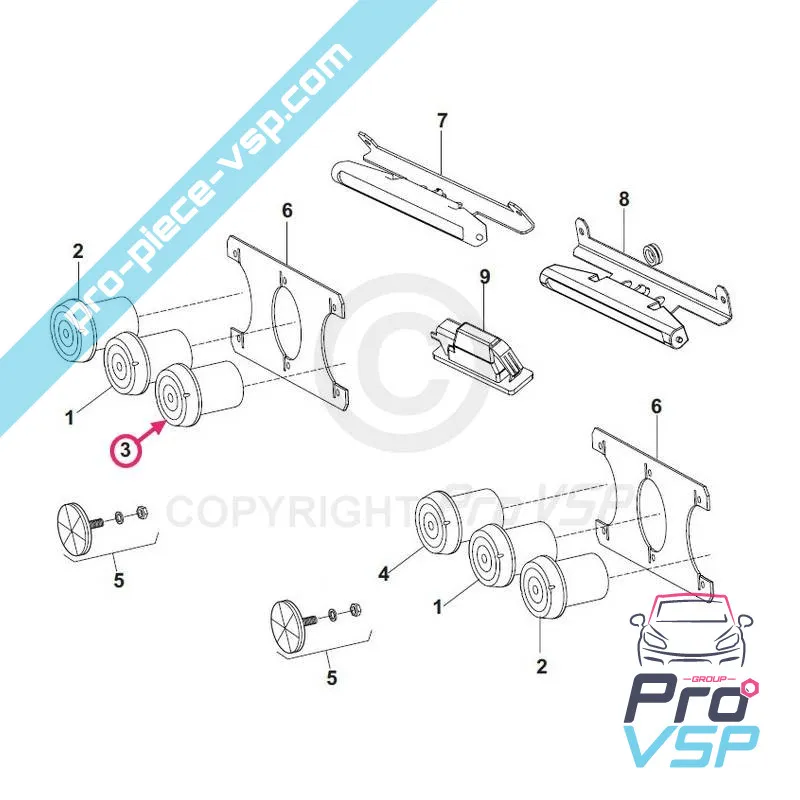 Lampa de ceață spate pentru GRECAV eke