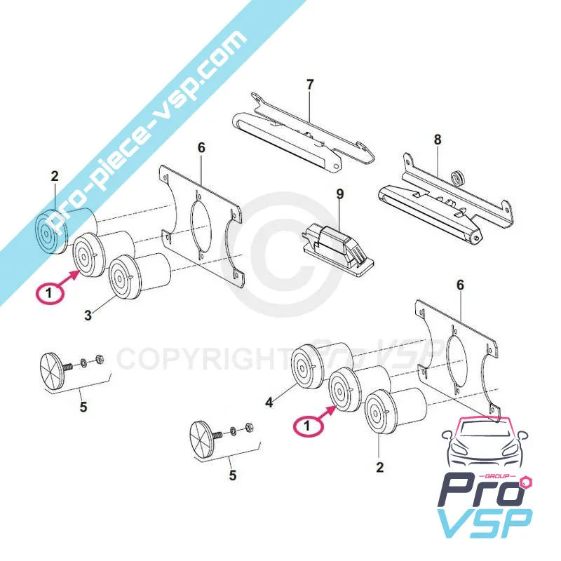 Fanale posteriore Grecav Piaggio