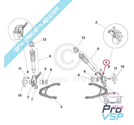 Left hub holder